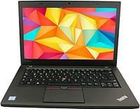 لينوفو لابتوب ثينك باد T460 خفيف الوزن الترا بوك بمعالج انتل كور i5-الجيل السادس وذاكرة RAM 8GB وSSD 256GB وشاشة 14 انش وويندوز 10 برو (مجدد)