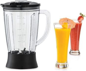 BLACK+DECKER 600W 1.5L 6in1 Food Processor Bowl+Blender Jar And Grinder Chopper Shredder Blender Grinder Citrus Juicer Dough Maker Plus 29 Extra Functions FX650-B5