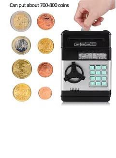 Electronic Money Saving Box With Password Unique Detailed Design Durable 8x6x6inch