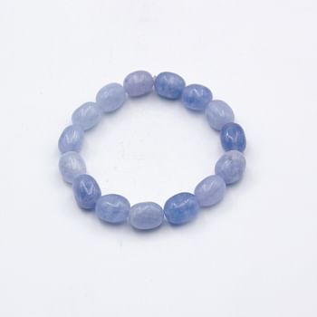 Alpine Crystals Natural Aquamarine Crystals Bracelet: Elegance and Serenity - 10 mm