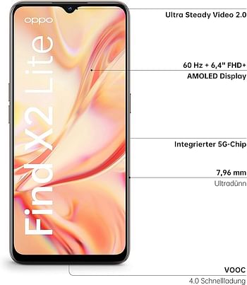 OPPO Find X2 Lite (5G) Single-SIM 128GB + 8GB RAM Pearl White