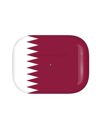 Apple Airpods Pro (2nd Generation) Customized By Caviar Glossy Qatar Flag