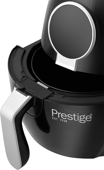 Prestige Digital Air Fryer 3.2 Ltr | Best Oil-free fryer for Small Family | Air Fryer for Grilling, Broiling, Roasting, Baking & Toasting (Black) 1400 Watts PR7511