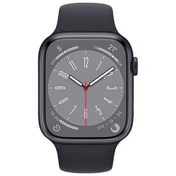Apple Smart Watch Series 8 45MM (MNP13VC/A) Midnight Aluminum / Midnight