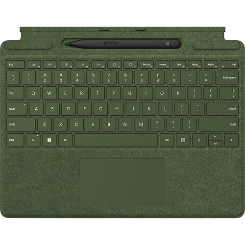 Microsoft Surface Pro Signature Mechanical Keys Keyboard Bluetooth 5.0 Connectivity With Slim Pen 2 (8X6-00121) Forest