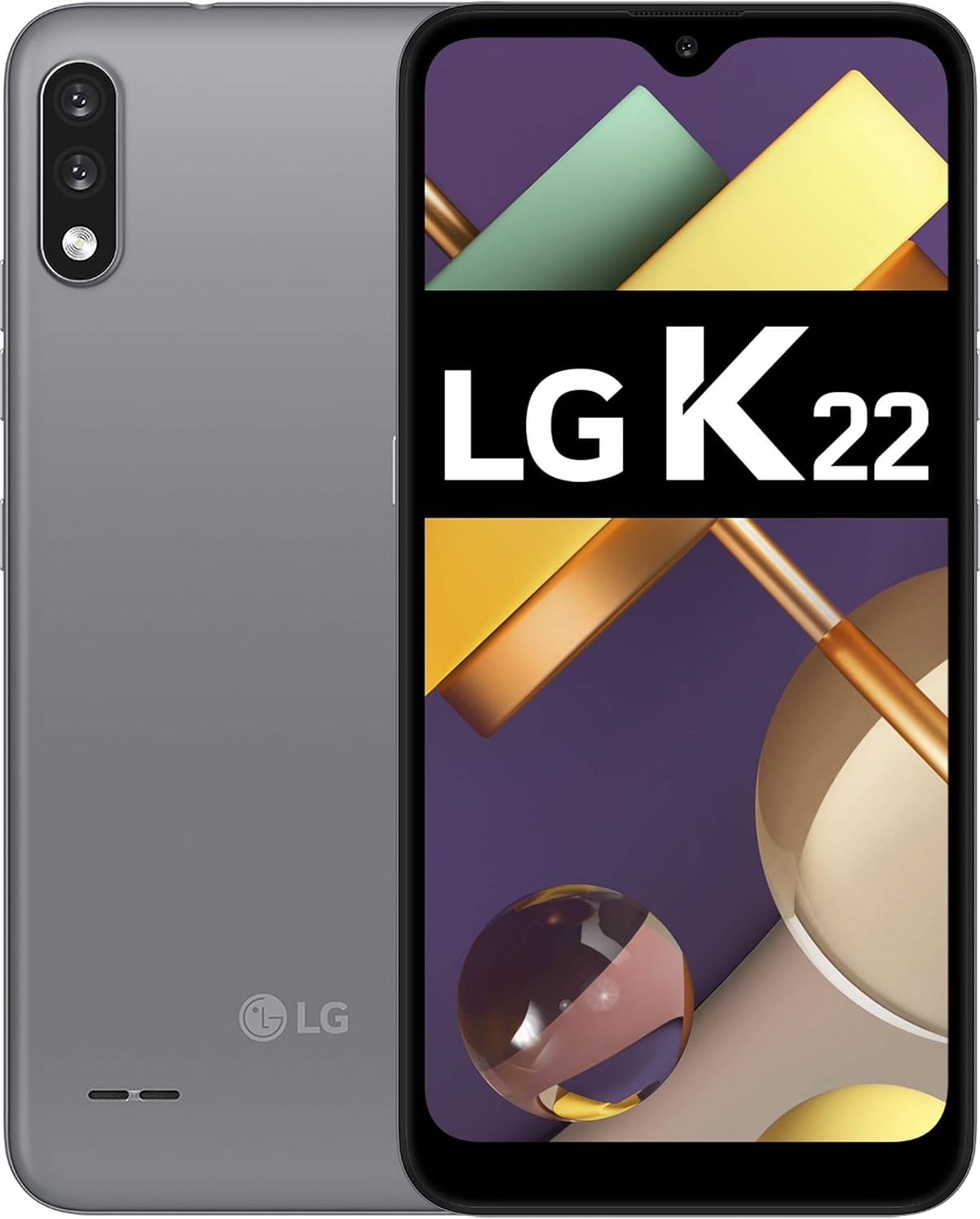 LG K22 - Smartphone 32GB 2GB RAM Dual Sim - Titan