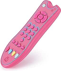 UKR Baby TV Remote Control Learning Toy Pink