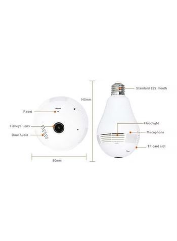 VR Bulb Light IP Surveillance Camera