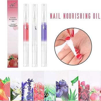 Nail Nutritious Oil Pen Fruit Flower Smell Nail Art Treatment Nutritious Oil Nail Repair Finger Toe Cuticle Soften Dead Skin Repair Manicure Care