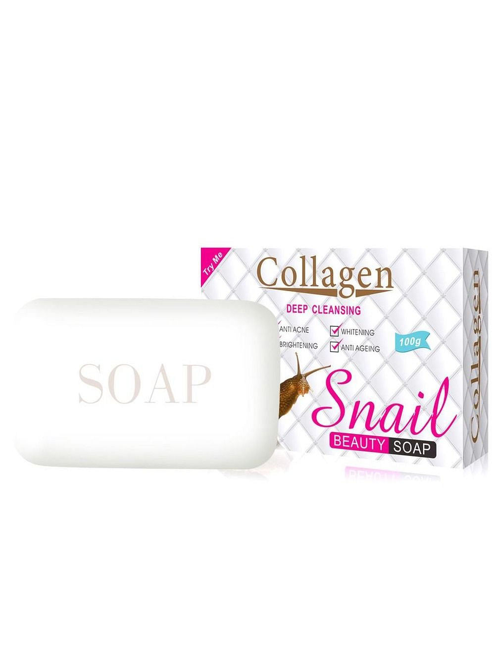 Collagen Deep Cleansing Snail Beauty Soap