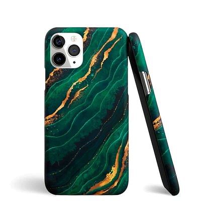 Stylish Marble Design Phone Case For iPhone 14 Pro-green