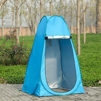 Pop Up Privacy Tent, Instant Portable Outdoor Shower Tent, Camping Toilet, Rain Cover with Window, for Camping and Beach, Easy to Assemble, Foldable with Carry Bag, Lightweight and Sturdy Multicolour