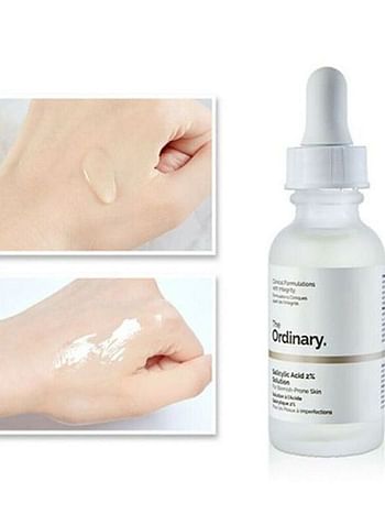 The Ordinary Salicylic Acid 2% Serum with Vitamin C and Hyaluronic Acid for Acne, Dead Cells & Pore Treatment - 30ml