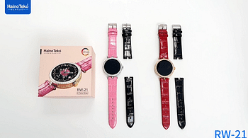 Haino Teko Germany Stylish Smart Watch RW-21 for Girls and Women with Bluetooth Call, Heart Rate and Many More