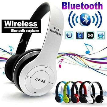 Wireless Bluetooth Over Ear Headphones with Mic multi color