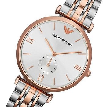 Emporio Armani AR1677 Women's, Three-Hand Stainless Steel Watch, 40mm case size