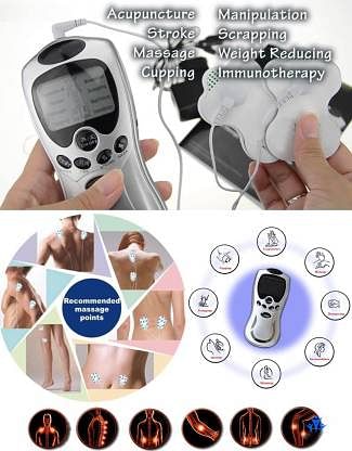 4 Pads Electronic LCD Full Body Muscle Massager Slimming Pulse Massage Unisex Massage Pulse Relax Meridian Machine