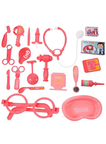 We Happy Pretend Play Doctor Set Fun Medical Playset Toys, Toddler House Call Doctor Kit, Comes in Assorted Designs - 18 Pieces