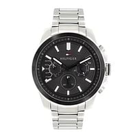 Tommy Hilfiger Men's Decker Black Dial Stainless Steel Multi Function Watch - TH1791564