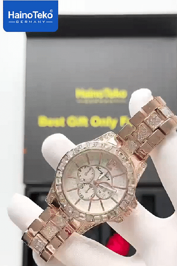 هاينو تيكو ألمانيا GP 25 مجموعة قيمة مع ساعة محفظة وسماعات TWS، ذهبي وفضي
