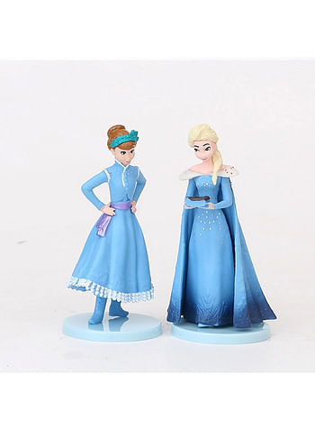 10 Pieces Snow Action Figures Birthday Cartoon Cake Topper Set Home Decor Mini Toys For Kids Theme Party Supplies