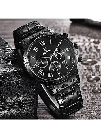 Diessol Luxury Men Chronograph Quartz Business Sport Wristwatch