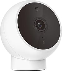 Xiaomi Mi Home Security Camera 2K - Magnetic Mount| 180° Rotating Magnetic Mount |Infrared Night Vision | Two-Way Voice Calls | Motion Detection- White,