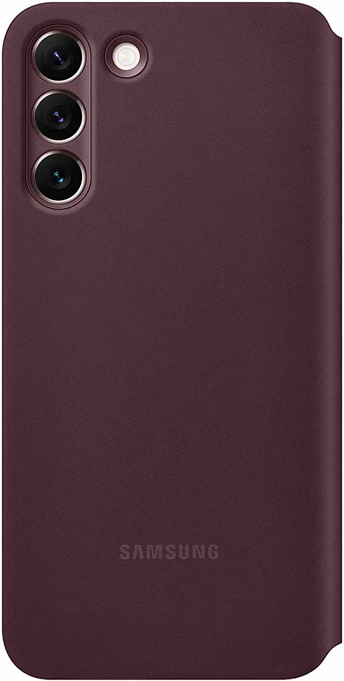 Samsung Official S22+ Smart Clear View Cover Burgundy, Ef-Zs906Ceegew