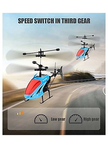 Sky King F350 2.5 Channel Remote Control Helicopter Outdoor Toy For Kids 14+ Years Blue