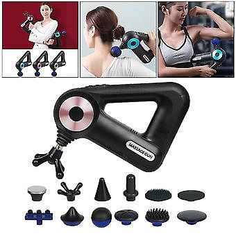 Cordless Percussion Massage Gun Deep Tissue Body Muscle Massager BLD-8890 - Black