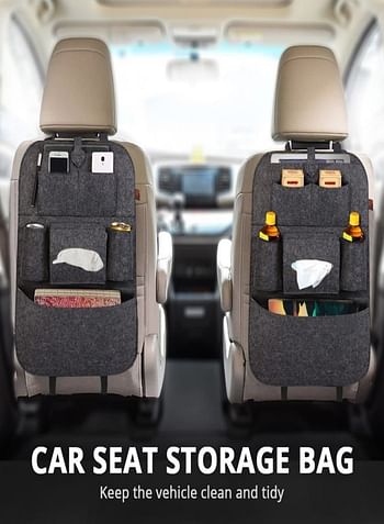 شماعات حقيبة تخزين متعددة الجيوب للسيارة منظم المقعد الخلفي للسيارة