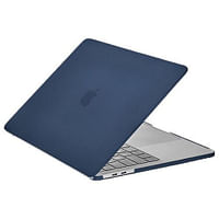 كيس ميت حافظة ذات غلاف صلب مع أغطية لوحة المفاتيح لجهاز MacBook Pro 2018 مقاس 13 بوصة - أزرق داكن