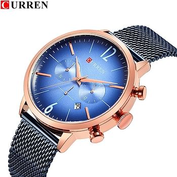 CURREN Men's Metal Analog Watch Set 8313