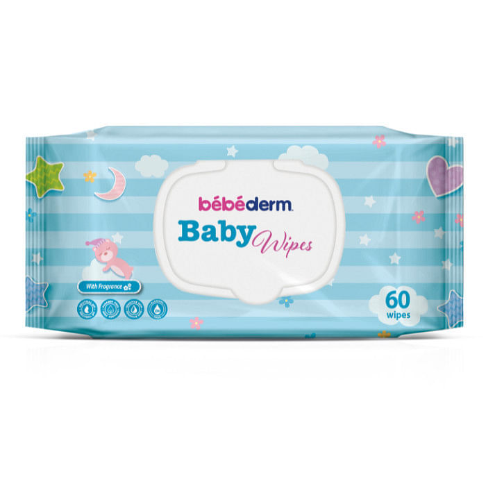 Bebederm Baby Wet Wipes Fragrance Free 60's Premium