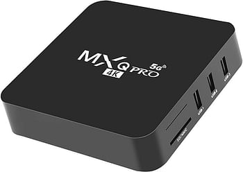 MXQ Pro 5G 4K Android TV 13.1 Box Ram 2GB Rom 16GB Android Smart Box H.265 HD 3D Dual Band 2.4G/5G WiFi Quad Core Home Media Player