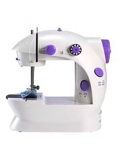 Generic Electric Sewing Machine SM-202A White/Purple/Silver