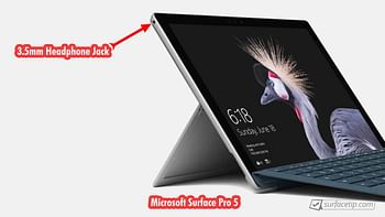 Microsoft Surface Pro 5, Core i5-7th Gen, 8GB 256GB SSD, 12.3" (2736 x 1824) Touchscreen w/ Surface Type keyboard, Dual Camera, Windows 11 Pro, ( NO Pen )