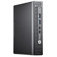 إتش بي كمبيوتر مكتبي  EliteDesk 705 G3 صغير الحجم AMD PRO A10 معالج سريع رام 8 جيجابايت DDR4 256 جيجابايت SSD لوحة مفاتيح سلكية وماوس ويندوز 10 برو