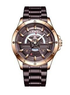 CURREN Men's Waterproof Stainless Steel BAnd Day-Date Quartz Watch 8381