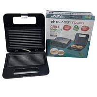 Classytouch CT-1838 Grill Maker Nonstick Coating And Easy Cleaning Smooth Finish