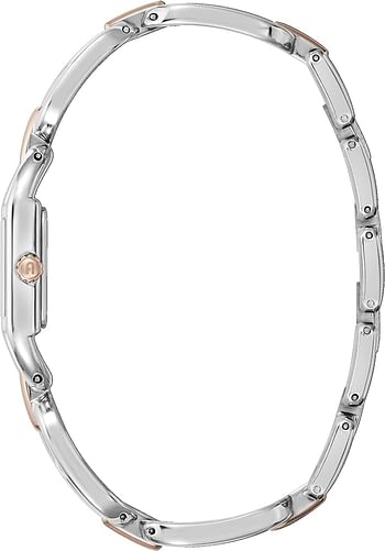 FURLA Ladies Silver & Rose Gold Stainless Steel Bracelet Watch (Model: WW00016004L5)