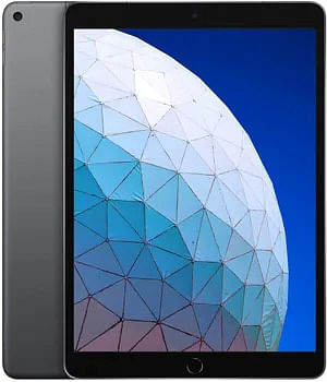 أبل آيباد إير ٣ مقاس ١٠,٥ بوصة واي فاي (٢٥٦ جيجابايت) - رمادي +   لوحة مفاتيح أبل الذكية لجهاز آيباد برو مقاس 10.5 بوصة الجيل الثاني و(iPad 7، 8، 9) موديل (A1829) إنجليزي