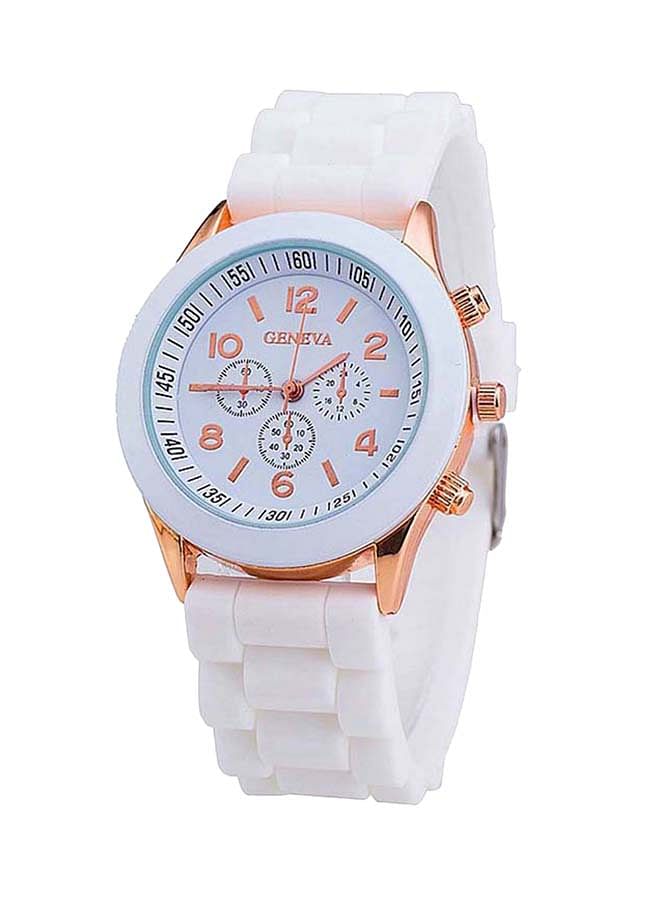 Geneva ZLF35-8 Women's Silicone Analog Watch