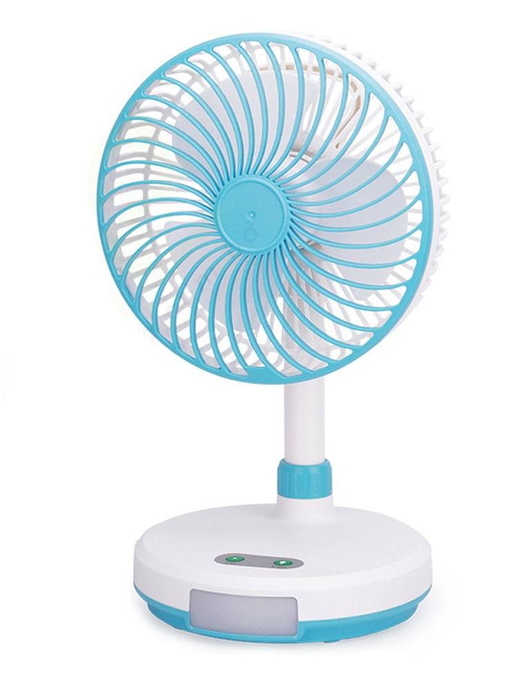 Portable Rechargeable Mini Fan - White and Blue