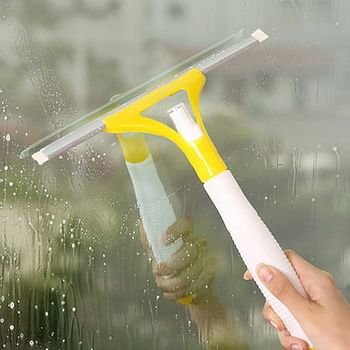 3 pc Plastic Window Cleaning Wiper With Sprayer