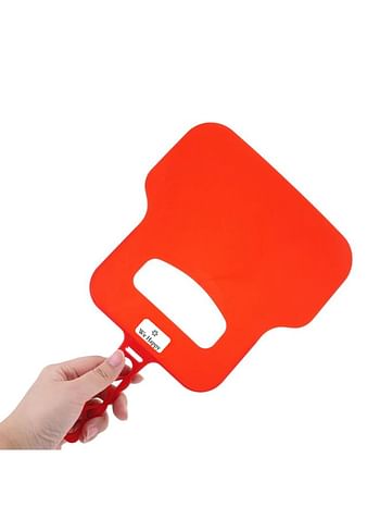 -We Happy Plastic Barbecue Hand Fan Portable BBQ Air Blower Tool - Blush Red
