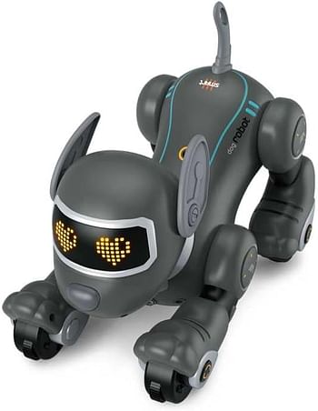 Ukr Robot Dog Toy Intelligent Smart Puppy Gray