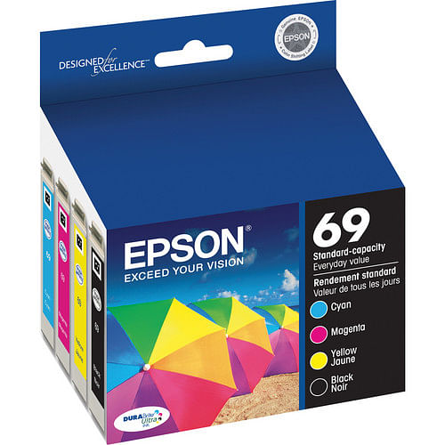 Epson 69 (4 Pack) Durabrite Ultra Ink Cartridge (T069120-BCS)