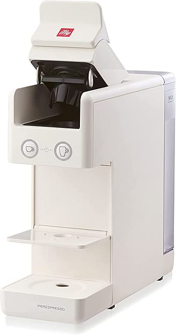 illy Coffee Maker Machine Y3.3 Iperespresso, Espresso & Filter Capsules Coffee Machine, Compact Design, White