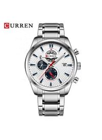 Curren 8352 Chronograph Watch Waterproof Men's New Gold, Stainless Steel Luxury Military Watch for Men